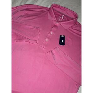 Johnnie-O Men's Swing Featherweight Long Sleeve Polo Shirt Pink Large NWT $118